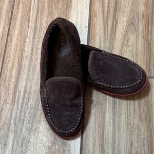 L.L. Bean Dark Brown Suede Loafers